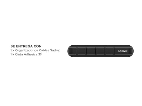 Set x10 Organizadores de Cables Gadnic Adhesivos