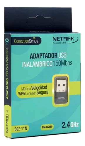 Adaptador USB Netmak 150Mbps 2.4GHz para PC/Notebook